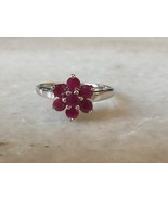 a beautiful ring is made in 925 sterling silver in ruby - £108.79 GBP
