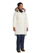 LAND&#39;S END Women’s Expedition Hooded Down Parka Gray Waterproof Sz Medium - $1,225.85 MXN