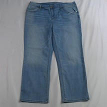 The Platinum Cropped Denim Boot 2 / 12 Light Wash Stretch Denim Womens Jeans - £19.95 GBP