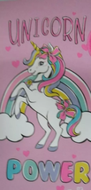 NEW Nickelodeon JoJo Siwa Rainbow Unicorn Power Beach Towel 28 x 58 inch... - $9.95