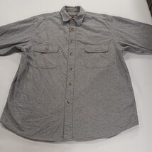 Moose Creek RN#116636 Men's Gray Cotton Heavyweight Long Sleeve Shirt Size XL image 10