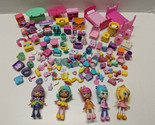 120 Piece Mixed Shopkins Lot Mini Figures Real Littles Happy Places Doll - £35.19 GBP