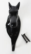 Antique Horse Home Décor Solid Brass Black Finish Equestrian Hook 6770 - $18.80