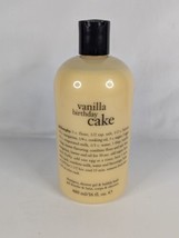 Philosophy Vanilla Birthday Cake 16 Fl Oz Shampoo Shower Gel Bubble Bath Sealed - £11.51 GBP