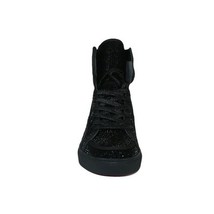 Mens High Top Shoes By FIESSO AURELIO GARCIA ,Fancy Rhine stones 2402 Black image 3
