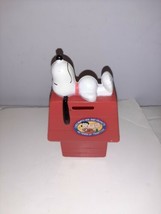SNOOPY and Doghouse Coin BANK from Chex Party Mix and Peanuts 1966 Vintage - £6.59 GBP