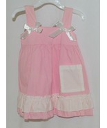 SK Spunky Kids Pink White Ruffle Sun Dress Size 80cm or 1 to 2 Year Old - £11.84 GBP