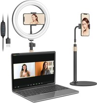 10.2&quot; Ring Light with AI Alloy Stand &amp; Phone Holder for Reading/Makeup/Social - £10.85 GBP