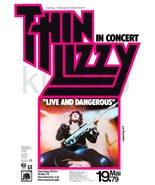 THIN LIZZY 23 x 32 "Live And Dangerous" May 1979 First Print Ver Restored Poster - €44,09 EUR