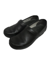 Dansko Womens Professional Clog Black Leather Shoes 11 Slip On Non Slip Comfort - £46.97 GBP