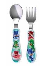 NUK PJMasks Toddler Fork &amp; Spoon Set, 12M+, BPA Free - £5.53 GBP