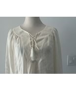 JOIE Women’s White Silk Peasant Style Blouse Medium NWOT - $44.55
