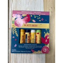 Burts Bees Moisturizing Lip Balm 4 Pack Vanilla Bean Cucumber Mint Pear Make Up - $6.80