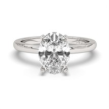 3CT Oval Cut Solitaires F-G Color with VS/ SI Clarity Lab-Grown Diamond Ring. - £3,073.17 GBP