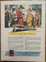 Vintage Original 1941 General Motors Diesel Locomotives GM Trains Print Ad - $4.00