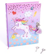 Hot Focus Unicorn Secret Diary with Lock  7 Journal Notebook with 300 ... - £6.19 GBP