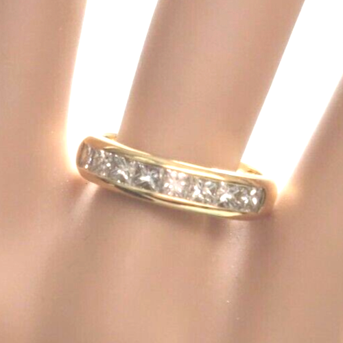 Tiffany & Co 1.21 ct Diamond Channel Princess D-VVS1 Gold Band 18K Item image 7