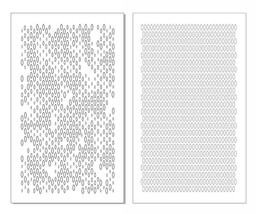 2 PACK Mylar Camouflage Stencils DIY Rifle Gun Airbrush Paint Mask Ellip... - $240.84 MXN