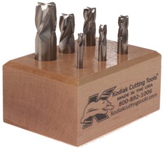 Kodiak Cutting Tools 2A-8943-0S4O USA Made Micrograin Carbide End, Pack ... - $141.99