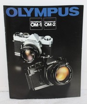 Vintage Olympus 35mm Film Camera OM-1 &amp; OM-2  Sales Catalog Brochure 1970&#39;s - £22.41 GBP