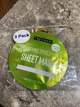 3 Freedom Detoxifying Spiced Cider Sheet Mask Brightening Face Mask - $9.99