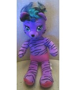 Build A Bear Honey Girls HG Rock Musical Purple Cat Zebra Blue Purple Hair - £11.15 GBP