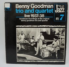 The Original Benny Goodman Trio &amp; Quartet In Concert 1937 LP Jazz Vinyl Record - £6.35 GBP