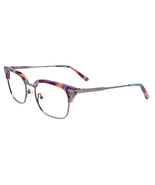 EASYCLIP EC423 Eyeglasses Eye Glasses 080 Purple Authentic New 49mm Unisex - $179.98