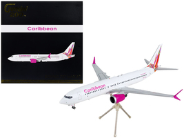 Boeing 737 MAX 8 Commercial Aircraft &quot;Caribbean Airlines&quot; White with Pink Tail &quot; - £95.01 GBP