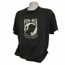 Vintage 90s POW MIA T-Shirt Size XL faded distressed black YOU ARE NOT F... - £16.98 GBP