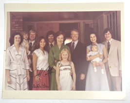 Jimmy Carter Family Photo Signed by Donnel &quot;Jeff&quot; &amp; Annette 8x10 Color N... - $49.99