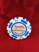 Vintage Harrah&#39;s Del Rio Casino Laughlin Nevada $1  Chip  - $24.71