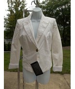 NWT ARMANI JEANS WHITE BLAZER 40 IT 4 US - $115.00