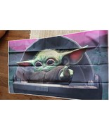 Baby Yoda Birthday Party Backdrop 5x3ft Keychains And Standup Figures NeW - $16.80