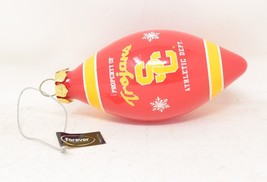 USC Trojans Polish Glass Christmas Ornament Mascot Large &amp; Athletic Depa... - $66.33