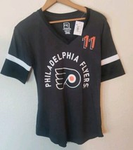 Phillidelphia Flyers Tshirt Womens Small Jeresey Sleeves NHL 11 Travis K... - £13.26 GBP