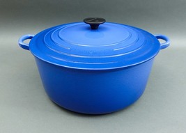 Le Creuset France #30 Cobalt Blue Enamel Cast Iron Round Dutch Oven 9 Qt... - $465.99