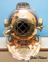 Diving Helmet 18&quot; Mark V Deep Sea divers helmet Scuba Diving helmet Replica - £700.96 GBP