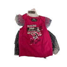 New DDG Darlings Girls Infant Baby Size 12 Months 2 pc Set outfit Beauti... - $9.89