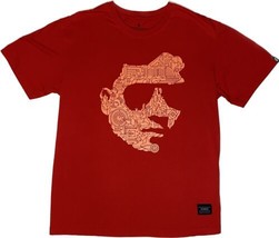 Team Manila Men&#39;s T Shirt Red XL Philippine Culture Half Face Graphic - $19.59