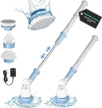 Electric Spin Scrubber with Hard Bristle Crevice Cleaning Brush Powerful Bathroo - £46.23 GBP