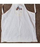 Vintage Kitchen Cooking Apron Full Bugs Bunny &amp; Daffy Duck Plus Pocket - $538.36 MXN
