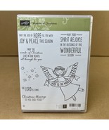 Stampin up Wonder of Christmas Rubber Stamp Set Angel Peace Joy Spirit R... - $41.15 CAD