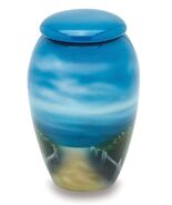 The Beach 3 Cubic Inches Small/Keepsake Funeral Cremation Urn for Ashes - $82.49