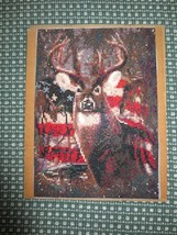 Completed PATRIOTIC BUCK DEER HUNTING DIAMOND PAINTING Panel - 9 1/4&quot; x ... - $20.00