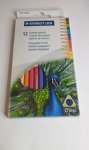 Staedtler 12CT Triangular Barrel Colored Pencils Peacock - Made in Indon... - £8.67 GBP