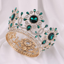 Full Crystal Queen Tiaras and Crowns Wedding Bridal Hair Jewelry Accessories For - £59.52 GBP