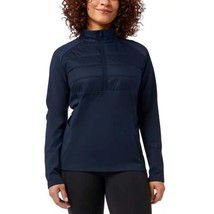 32 Degrees Ladies Half Zip Blue Pullover Long Sleeve Top NWT Size Large - £17.54 GBP