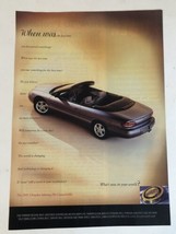 1997 Chrysler Sebring Print Ad vintage Pa6 - $7.91