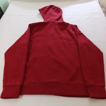 Old Navy Men's Red Full Zipper Fleece Lined Drawstring Hoodie Jacket Size Large image 2